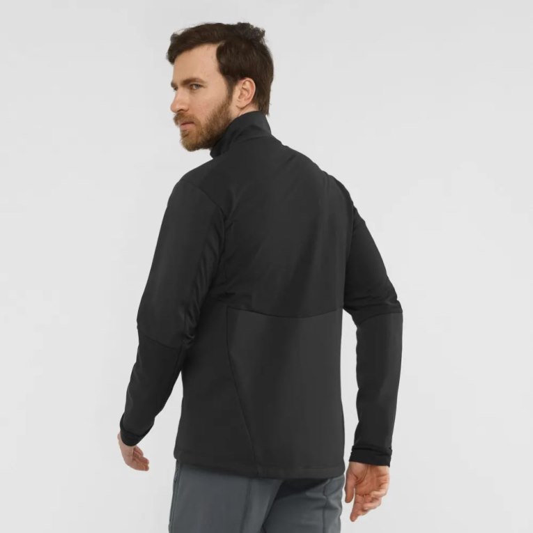 Salomon Agile Men's Shell Jackets Black | CA 72U13